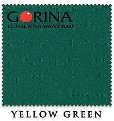 Більярдне Сукно Gorina Granito Tournament 2000 197 см Yellow Green жовто-зелене, Більярдне сукно