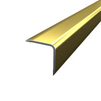 Золото 15х15х1 мм декоративный уголок алюминиевый внешний анодированный 2,71 м ПАС-3346