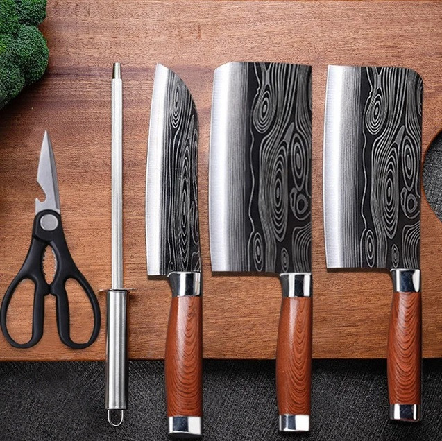 Набір кухонних ножів Buck з підставкою
