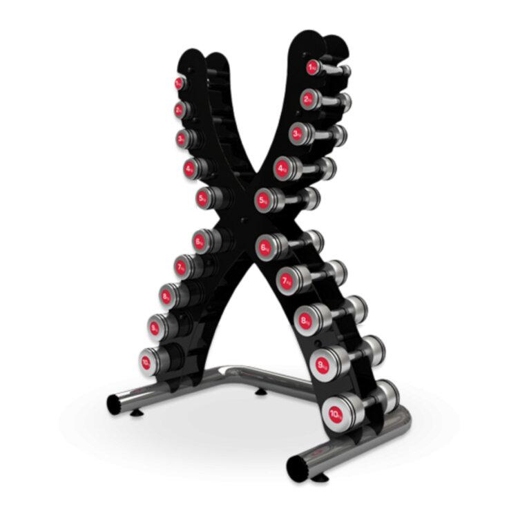 Купить Подставка (стойка) Х-образная для гантелей SC-80061, цена 8500 ...