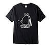 Чоловіча футболка спринтом кота з ножем, фото 2