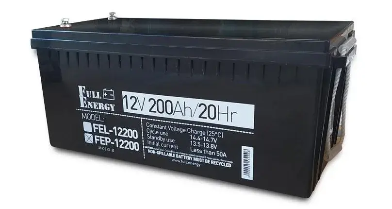 Акумулятор 12 В 200 А·год для ДБЖ Full Energy FEP-12200, фото 1