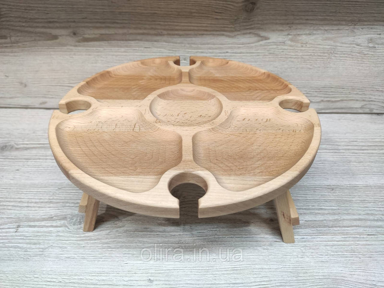 Винний столик , бук d35см, фото 1