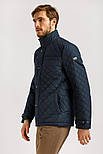 Чоловіча куртка стьобана Finn Flare B20-22004-101 casual темно-синя 3XL, фото 2