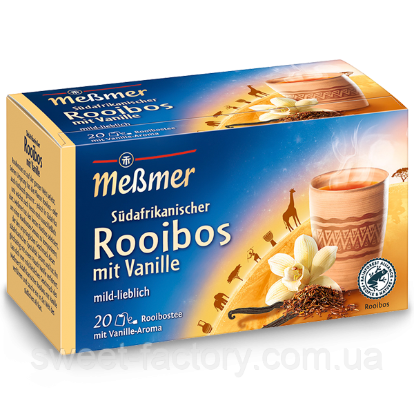 Чай Messmer Sudafrikanischer Rooibos Vanille Ройбуш Ваниль 20s 35 g