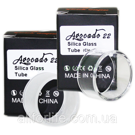 Змінне колба скло від Geekvape Avocado 22 RDTA Silica Clear Glass Tube 3 ml Original Version, фото 2