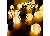 Светодиодная Гирлянда новогодняя 10 LED шаров 3x2 м 200LED RD 248 Цвет ламп Тёплый