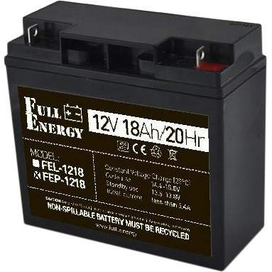 Акумулятор 12 В 18 А·год для ДБЖ Full Energy FEP-1218