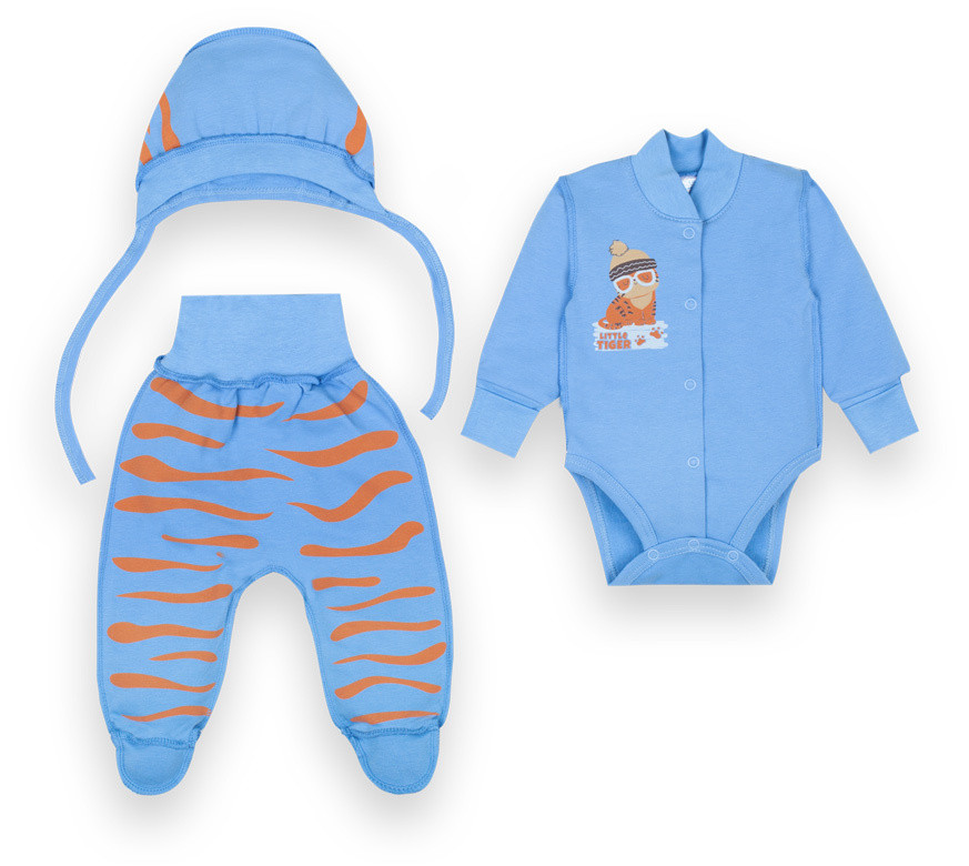 Комплект одягу для хлопчика GABBI КТ-20-19-3 Африканська зима Темно-Блакитний на зріст 56 (12342)