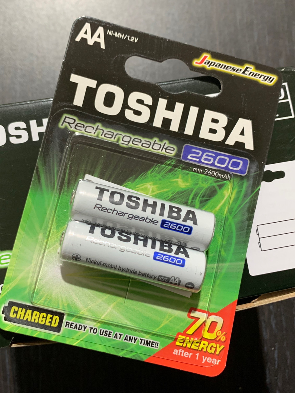 Аккумулятор TOSHIBA 2600mAh AA R6 1,2V ( цена за 1 штуку)