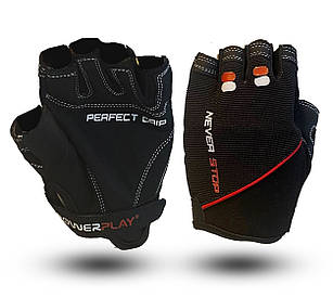 Рукавички для фітнесу PowerPlay 9076 Perfect Grip Чорні S
