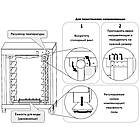 Шафа вистоювальна ШР-7-650, 7 рівнів, розстоювальна шафа універсальна, розстоєчна шафа кухонна промислова, фото 4