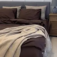 Наволочка 50х70 см Темно коричнева