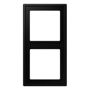 Рамка JUNG матовий чорний графіт  2-хпостовая LS982SWM