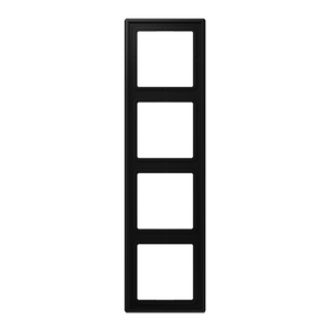 Рамка JUNG матовий чорний графіт 4-х постова LS984SWM