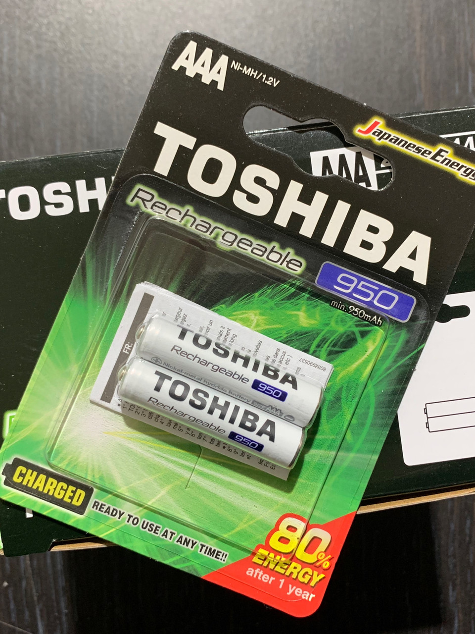 Аккумулятор TOSHIBA 950 mAh AAA R3 1,2V ( цена за 1 штуку)