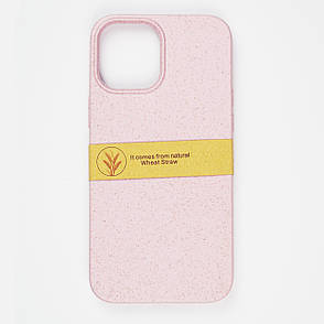Біорозкладний чохол ECO Wheat Straw для Iphone 12 / 12 PRO Pink, фото 1