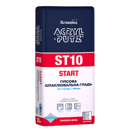 Шпаклевка стартовая Sniezka Acryl-Putz (20 кг), фото 2