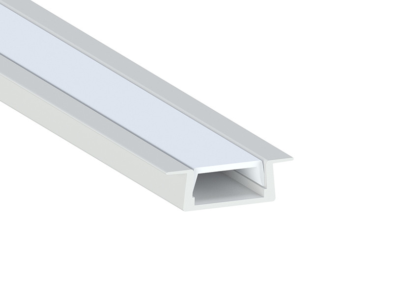Алюминиевый Профиль для Светодиодной Ленты Врезной 2 М Белый (АЛ-01-1 ...