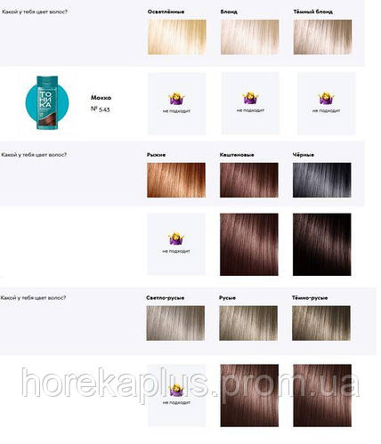 Оттеночный бальзам для волос ТОНИКА 5,43 Мокко 150мл (4602152006211 ...