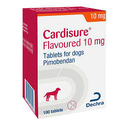 Таблетка Virbac Cardisure для лікування сердцевої недостатності у собак 10 мг 1 табл