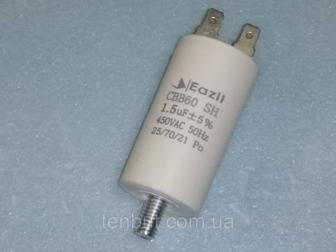 Конденсатор робочий CBB60 / 1,5 мкФ±5% / 450 В. / 50/60 Hz . Розмір 55Х30 мм.