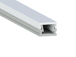 Алюмінієвий профіль для світлодіодної стрічки АЛ-02-1 1 метр анодований накладний LEDUA