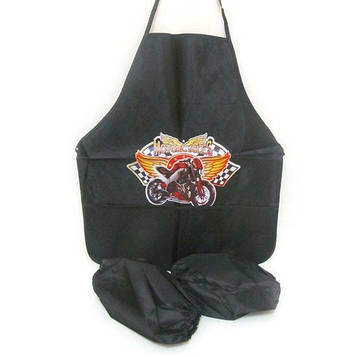 Фартух дитячий для творчості з нарукавниками і двома кишенями "Motorcycles"