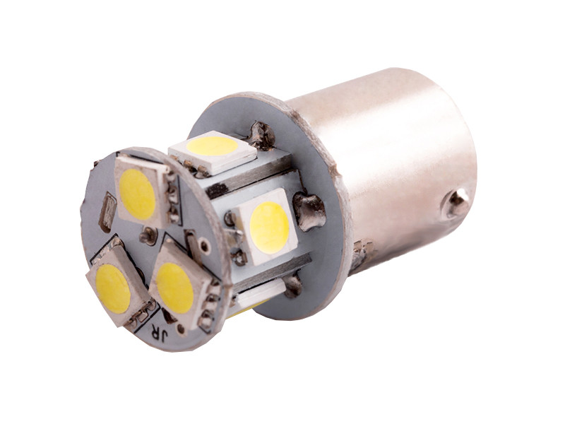 Світлодіодна авто лампа T25-5050-8SMD 1156 білий 12V LEDUA