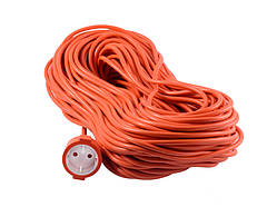 Подовжувач 1 гніздо 10A 50м без заземл. / LMK065 оранж. Лємансо