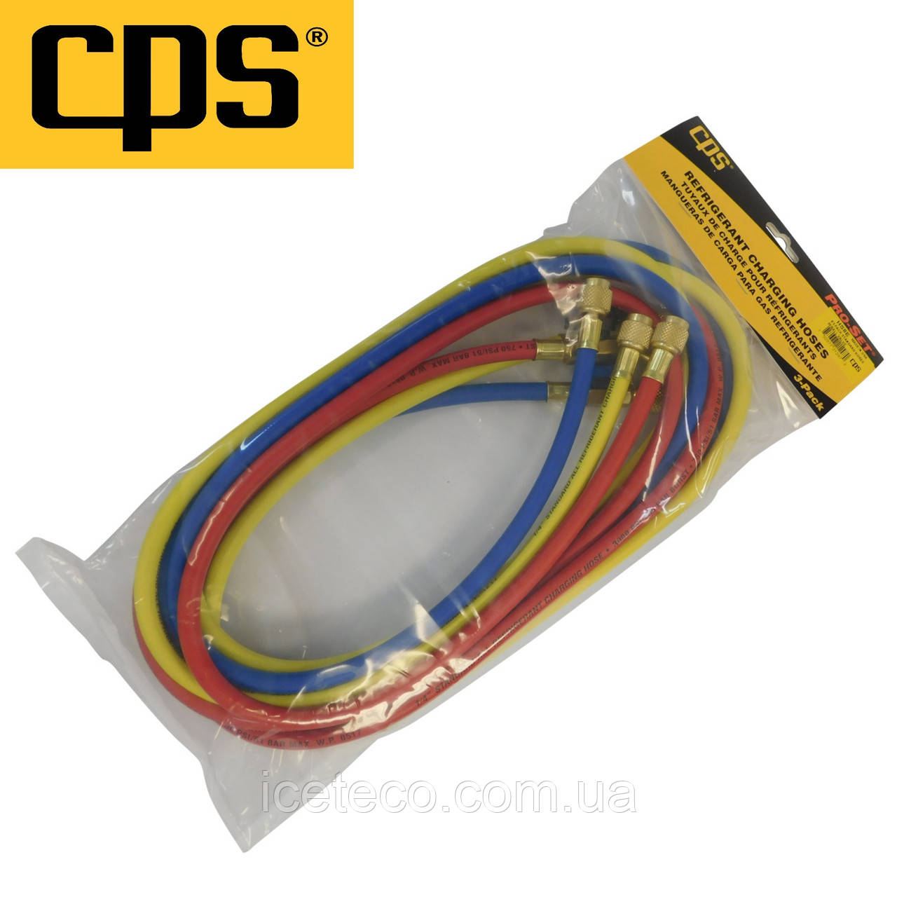 Комплект заправних шлангів "premium" 3х150 см HJ5 CPS
