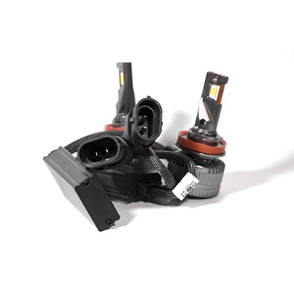 Світлодіодні LED лед лампи Focus Beam 6500К 12-24v цоколь H11, 110Вт на комплект, +100% яскравості, фото 4