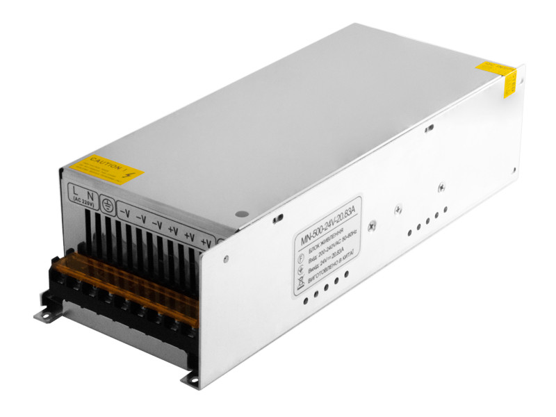Блок живлення 500W IP20 24V, фото 1