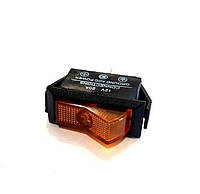 Переключатель ASW-09D ON-OFF (20A 12VDC) SPST 3P, желтый с подсветкой