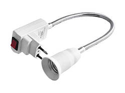 Вилка+кнопка+патрон Е-27 L-30sm lma751-30