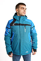 Чоловіча зимова куртка оригінальна Columbia термокуртка гірськолижна синя тепла