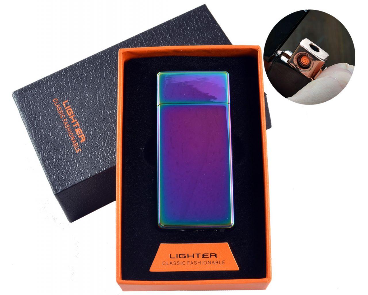 USB - Газова Запальничка (Гостре полум'я + спіраль розжарювання), індикатор заряду