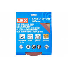 Шкірки до шліфмашини LEX LXGSD180P240, фото 3