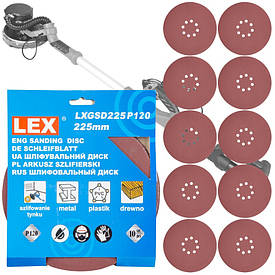 Шкірки до шліфмашини LEX LXGSD225P120