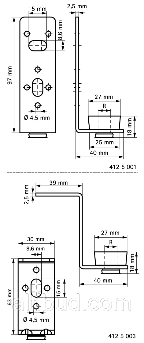 BIS Крепёж для прямоугольных вентиляционных каналов Walraven - фото 2 - id-p1581081099