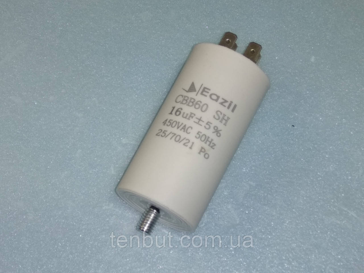 Конденсатор робочий CBB60 / 16 мкФ±5% / 450 В. / 50/60 Hz . Розмір 80 Х 40 мм, фото 1