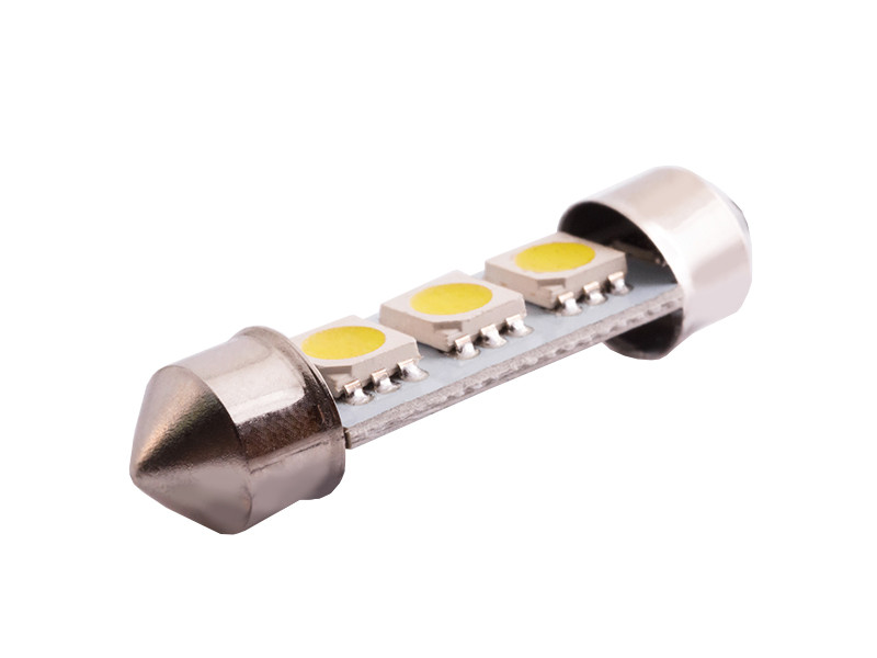 Світлодіодна авто лампа S85-39mm-3smd 5050 білий 12V LEDUA