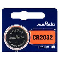 Батарейка литиевая Murata CR2032; 3V; 220mAh; Ø20x3,2mm; блистер 5 шт; цена за 1 шт; Indonesia