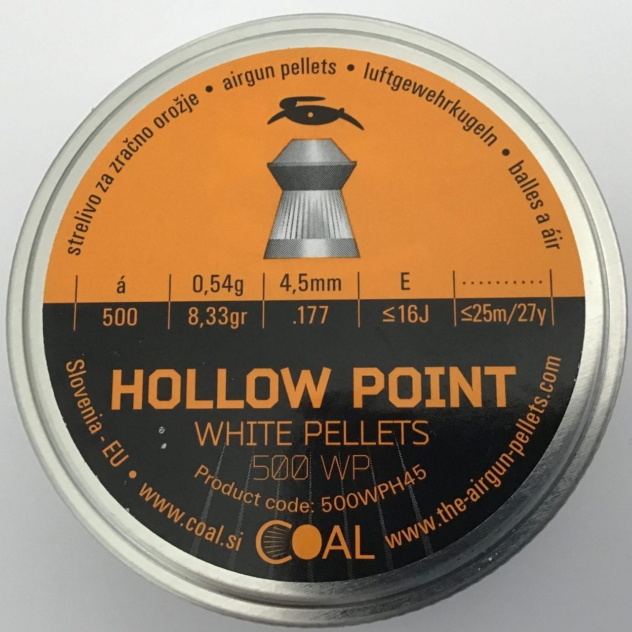 Кулі пневматичні Coal Hollow Point кал. 4.5 мм 0.54 г 500 шт/уп, фото 1