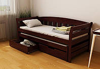 Ліжко дитяче Тедді Дуо з додатковим спальним місцем з натурального дерева (бук) Луна