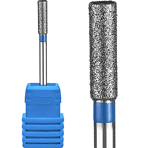 Насадка алмазна середній циліндр (синій, середня насічка) 161 d=3.5 мм