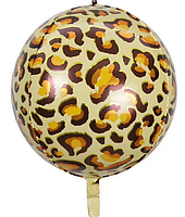 Фольгована куля сфера 3D Леопард 28х56 см (Китай)