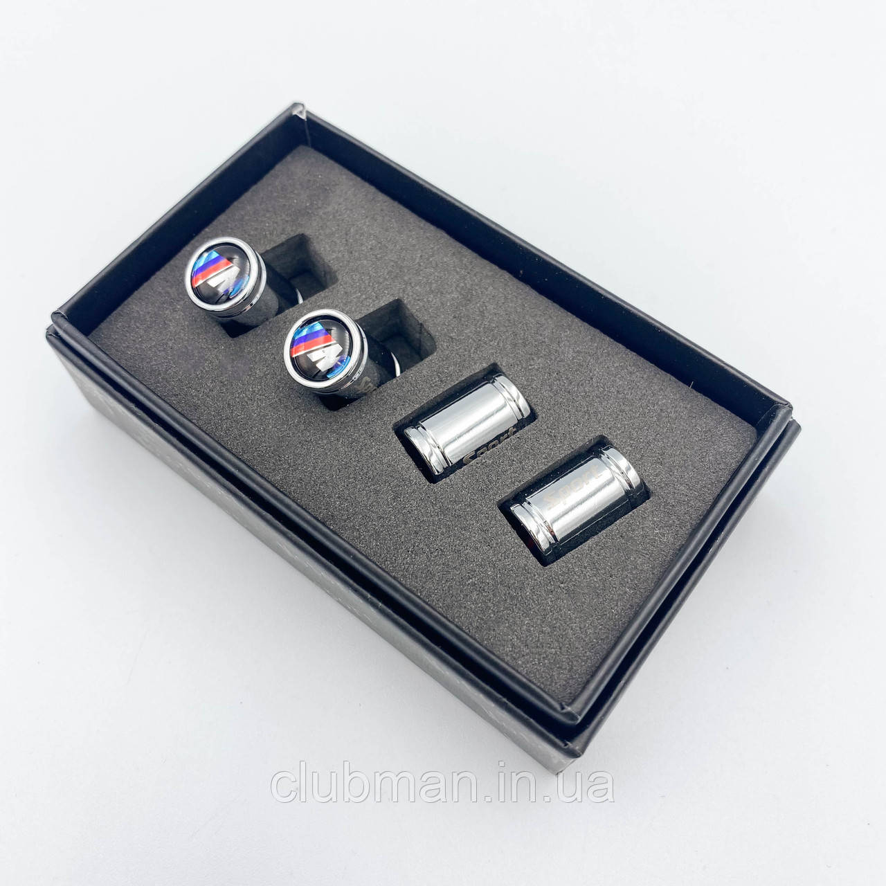 Захисні ковпачки на ніпеля Sport M-power BMW (БМВ) 4 шт Хром