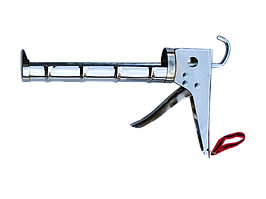 Пістолет для герметика посилений (хром) // Китай