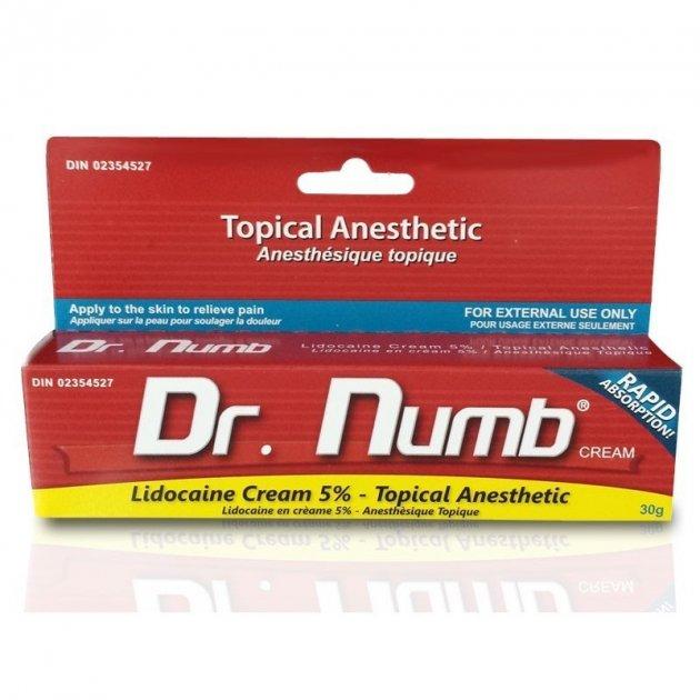 Крем анестетик Dr.Numb cream (Др. Намб) 30г Метал тюб - фото 1 - id-p1581088296